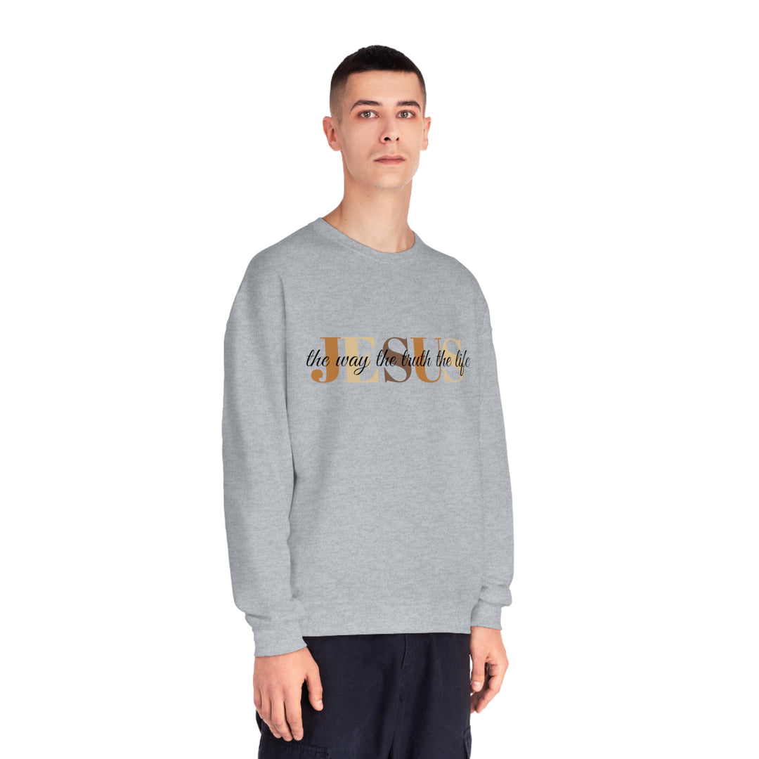 Jesus The Way The Truth The Life Unisex NuBlend® Crewneck Sweatshirt