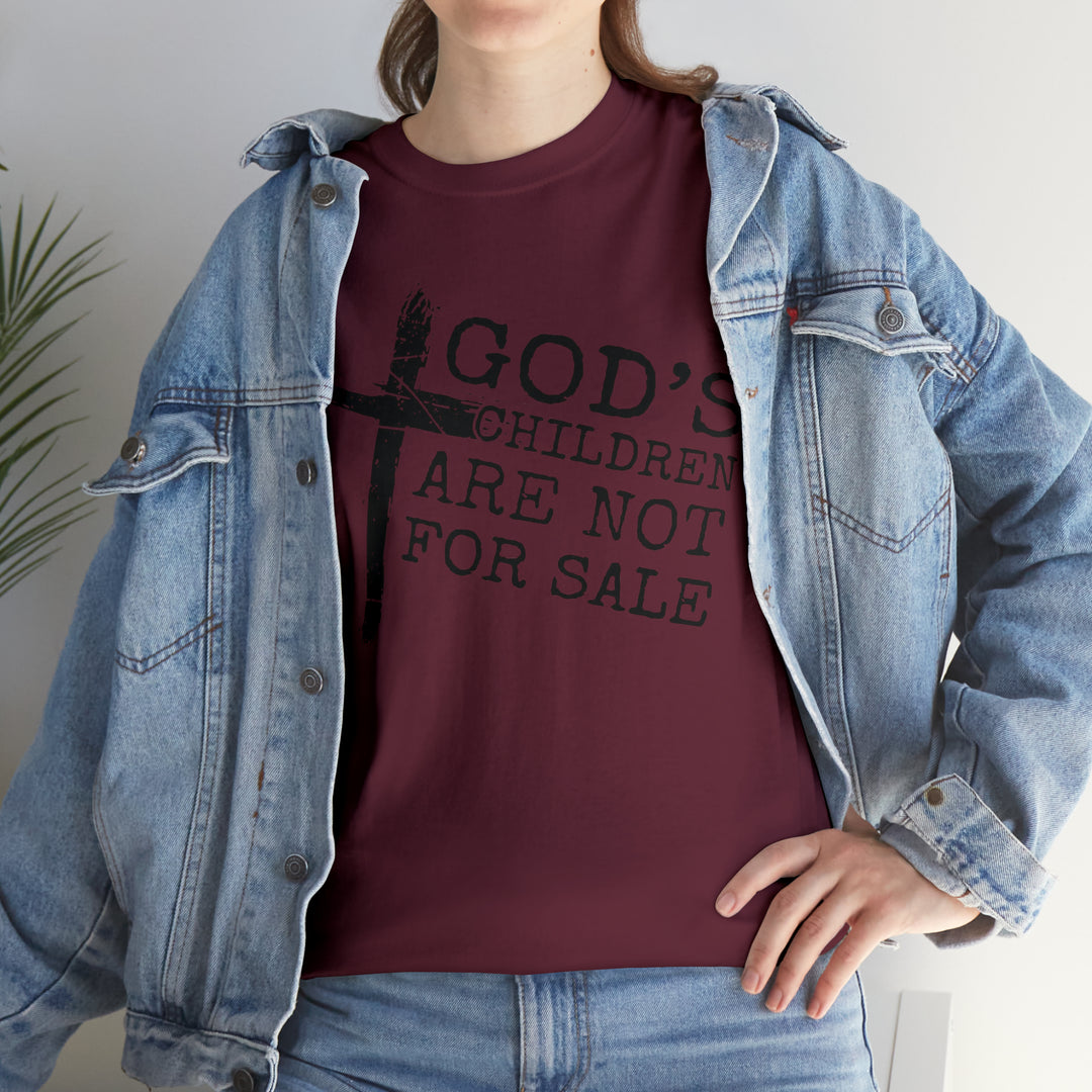 Gods children are not for sale-Unisex Heavy Cotton Tee