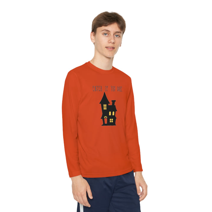 Enter if you dare-Youth Long Sleeve Competitor Tee
