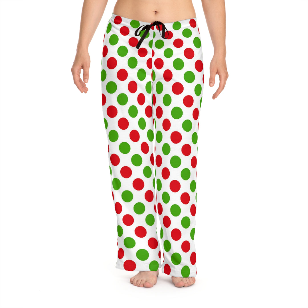 Poke A Dot Christmas Women's Pajama Pants (AOP)