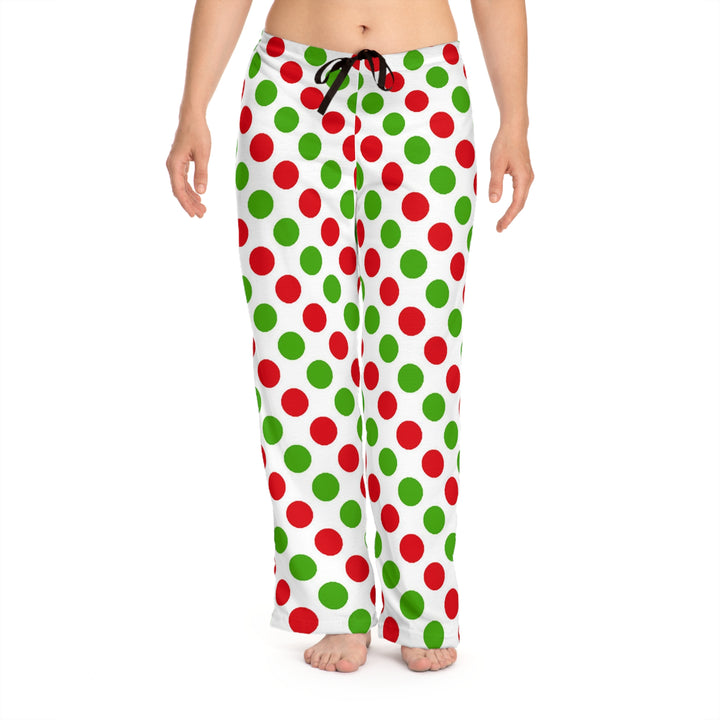 Poke A Dot Christmas Women's Pajama Pants (AOP)