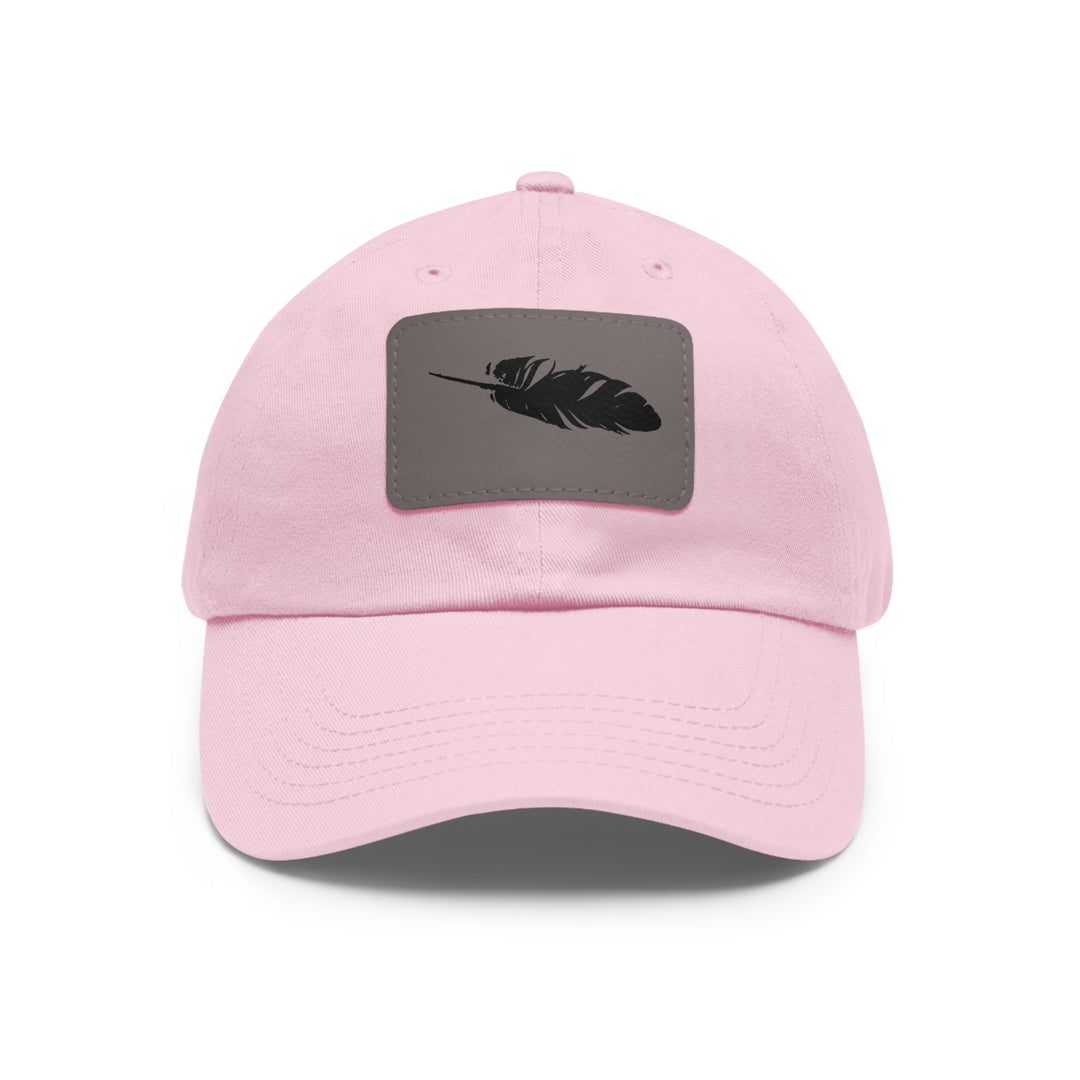 Dad Hat with Leather Patch (Rectangle)