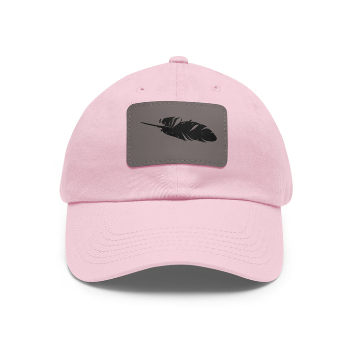 Dad Hat with Leather Patch (Rectangle)