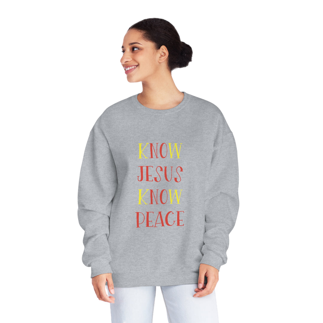Know Jesus-Unisex NuBlend® Crewneck Sweatshirt