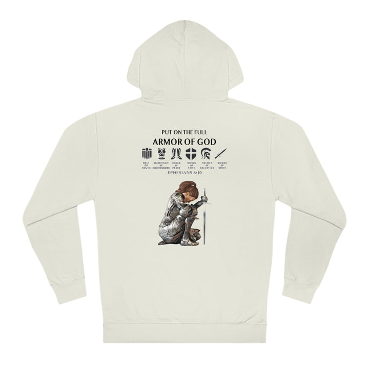 PUT ON THE FULL ARMOR OF GOD=Unisex Hooded Sweatshirt