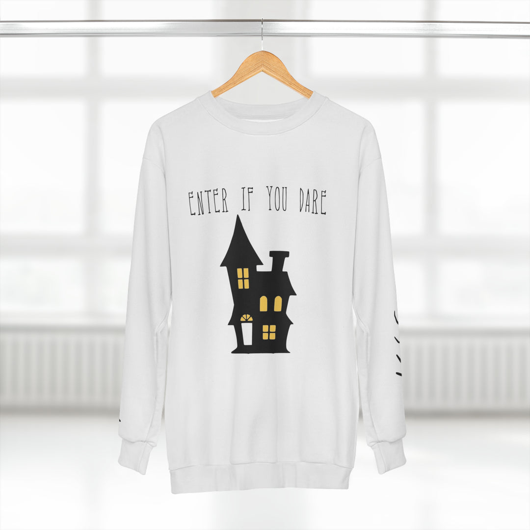 Enter if You Dare-Unisex Sweatshirt (AOP)