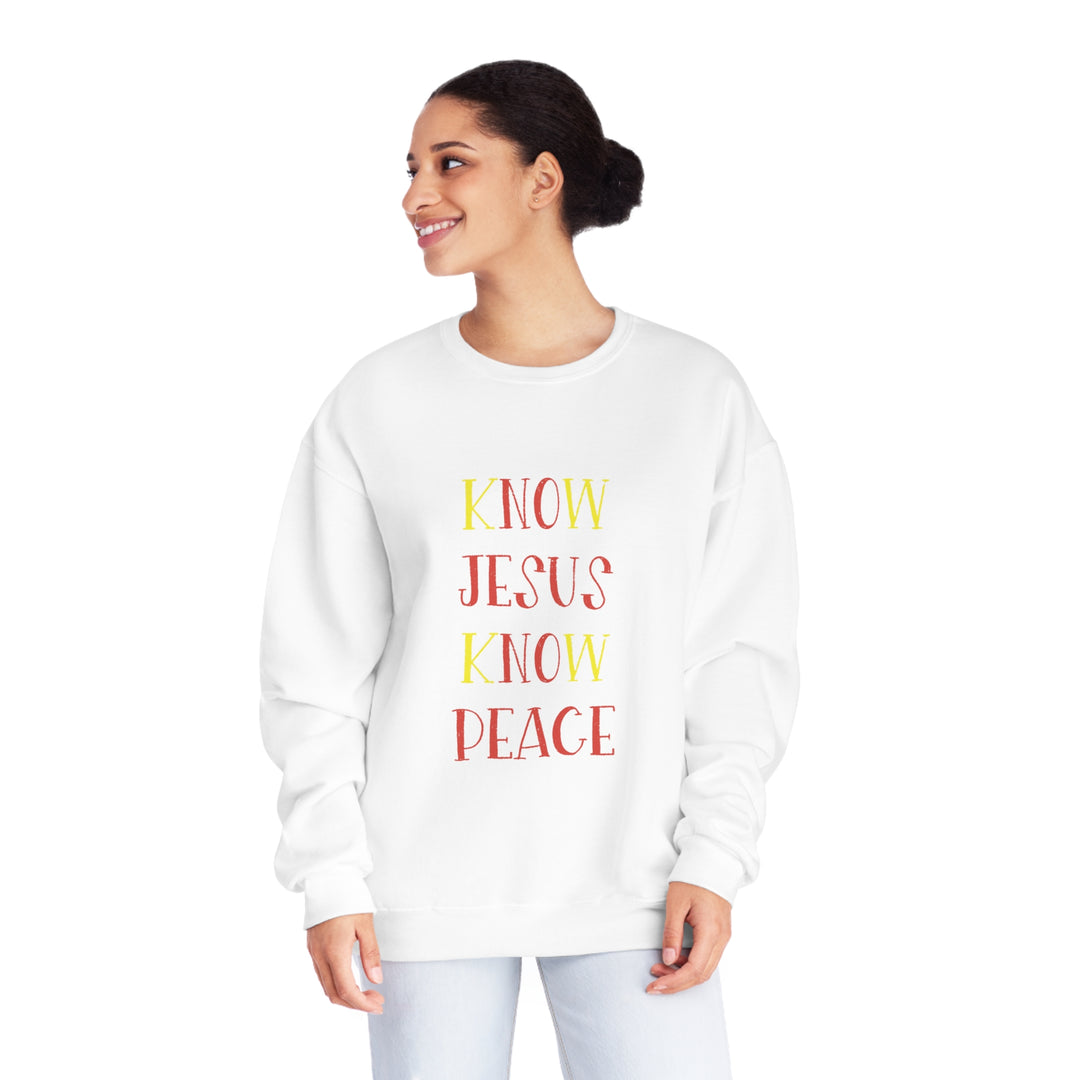 Know Jesus-Unisex NuBlend® Crewneck Sweatshirt