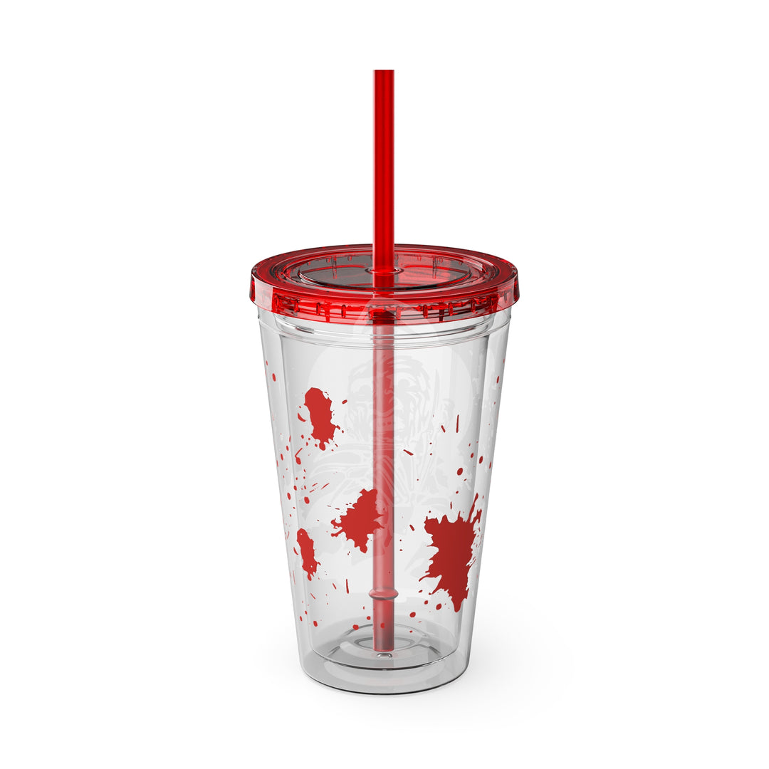 Freddy Halloween=Sunsplash Tumbler with Straw, 16oz