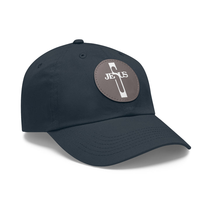 Jesus Hat with Leather Patch (Round)