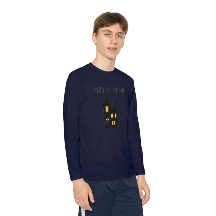 Enter if you dare-Youth Long Sleeve Competitor Tee