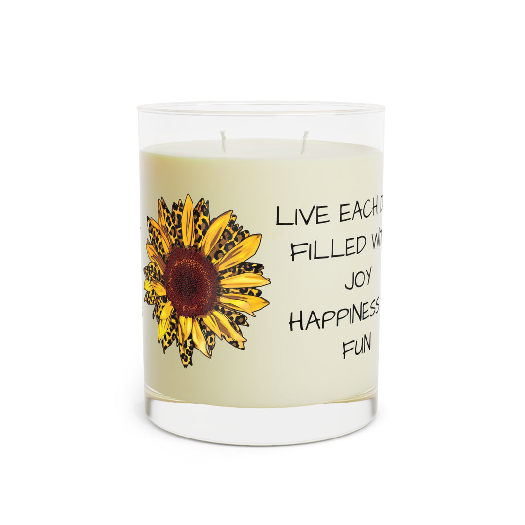 LIVE EACH DAY=Scented Candle - Full Glass, 11oz