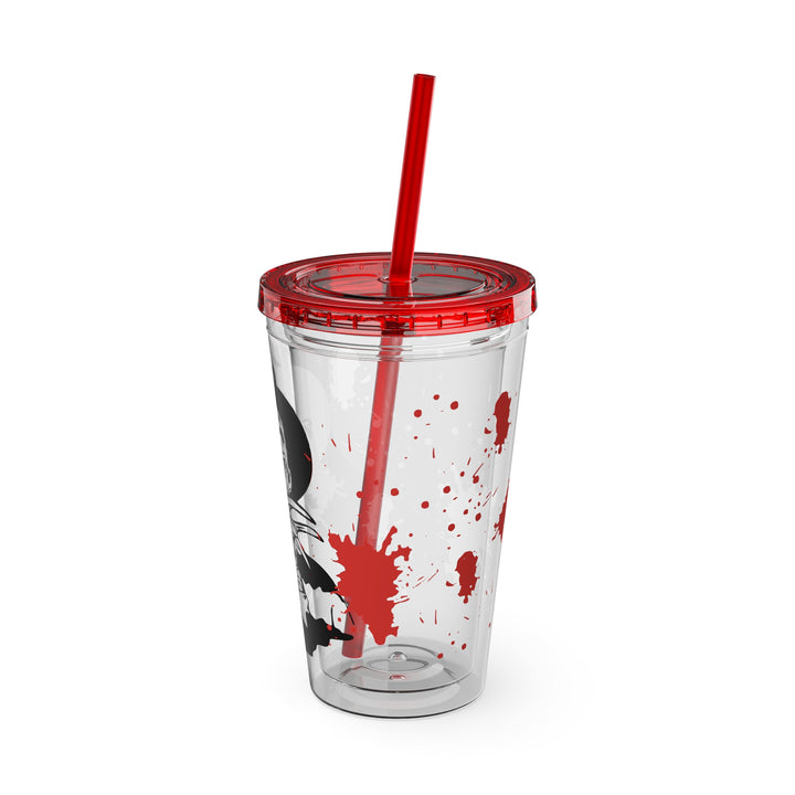 Freddy Halloween=Sunsplash Tumbler with Straw, 16oz