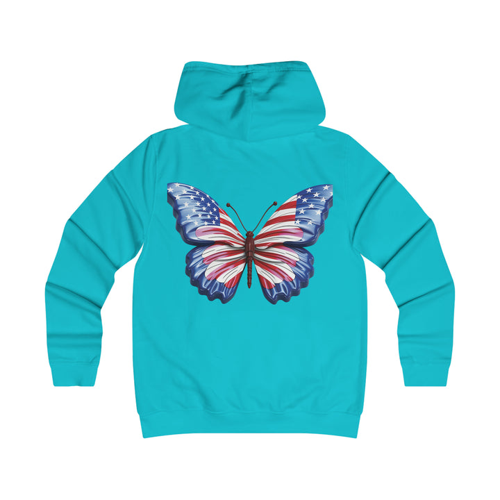 butterfly love-Girlie College Hoodie