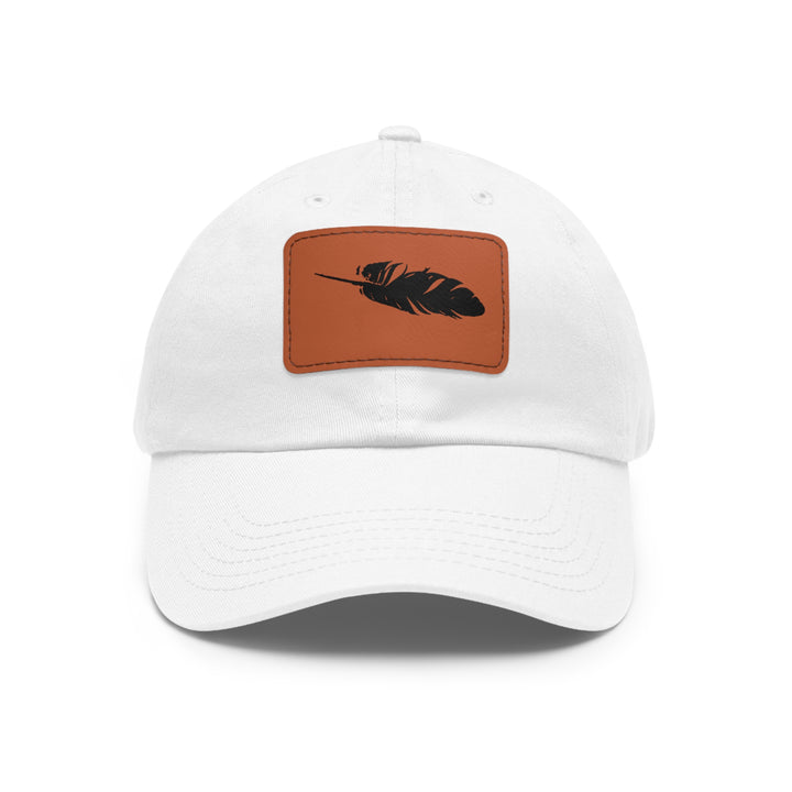 Dad Hat with Leather Patch (Rectangle)
