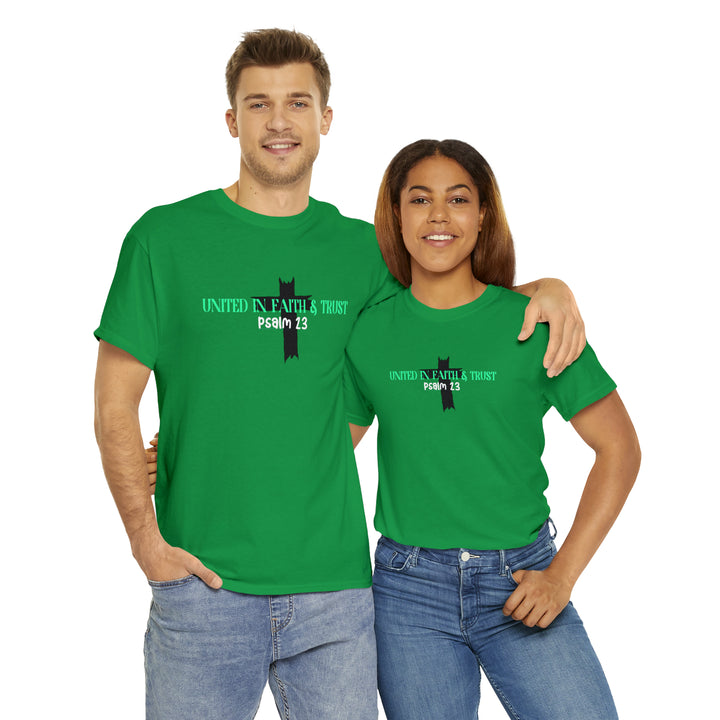 UNITED IN FAITH & TRUST-Unisex Heavy Cotton Tee