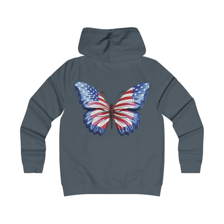 butterfly love-Girlie College Hoodie