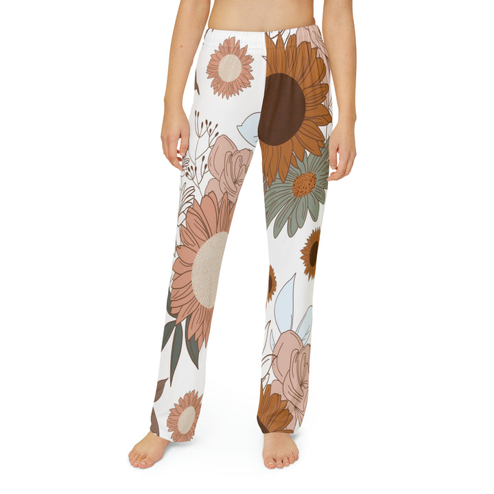 Fall Sunflower Kids Pajama Pants (AOP)