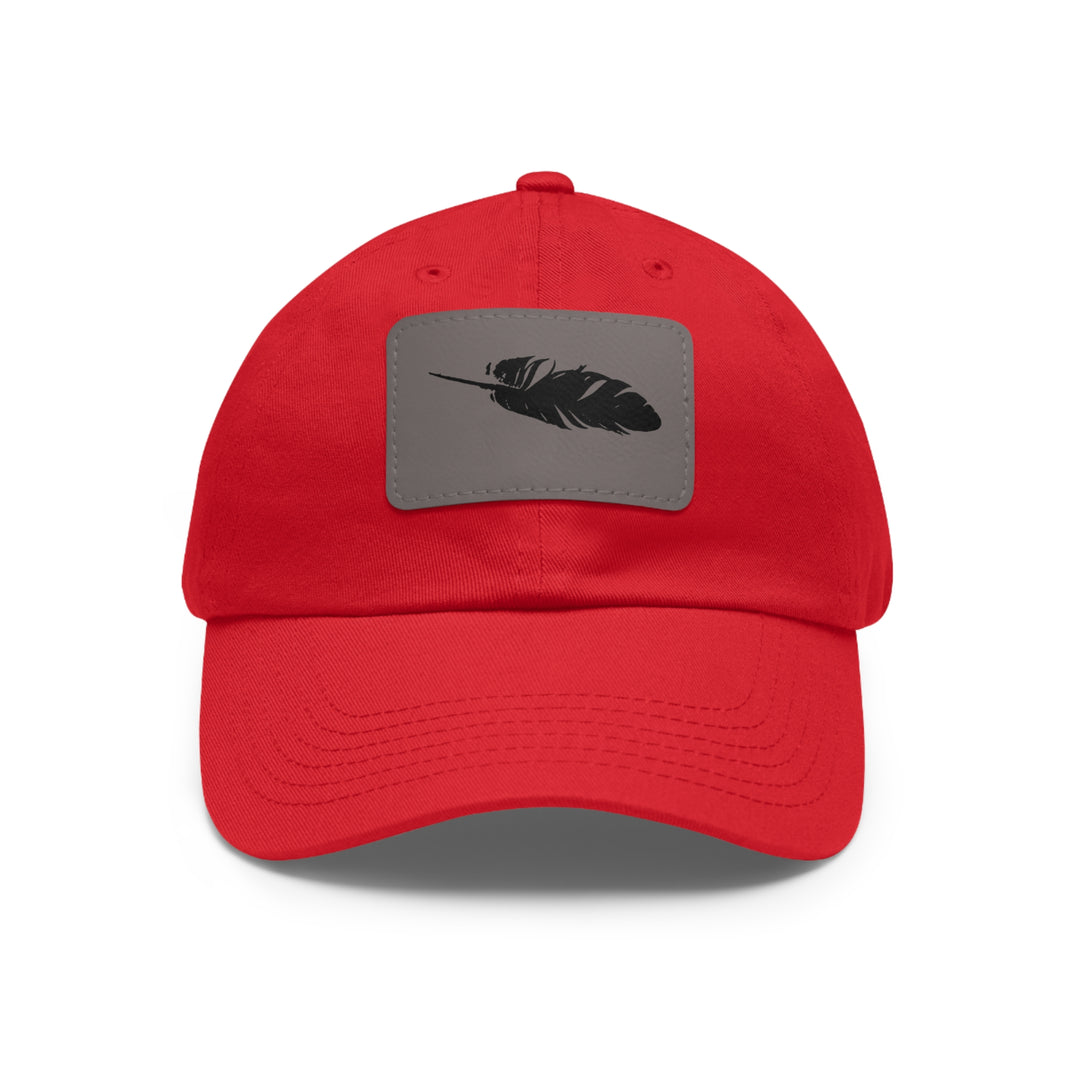 Dad Hat with Leather Patch (Rectangle)