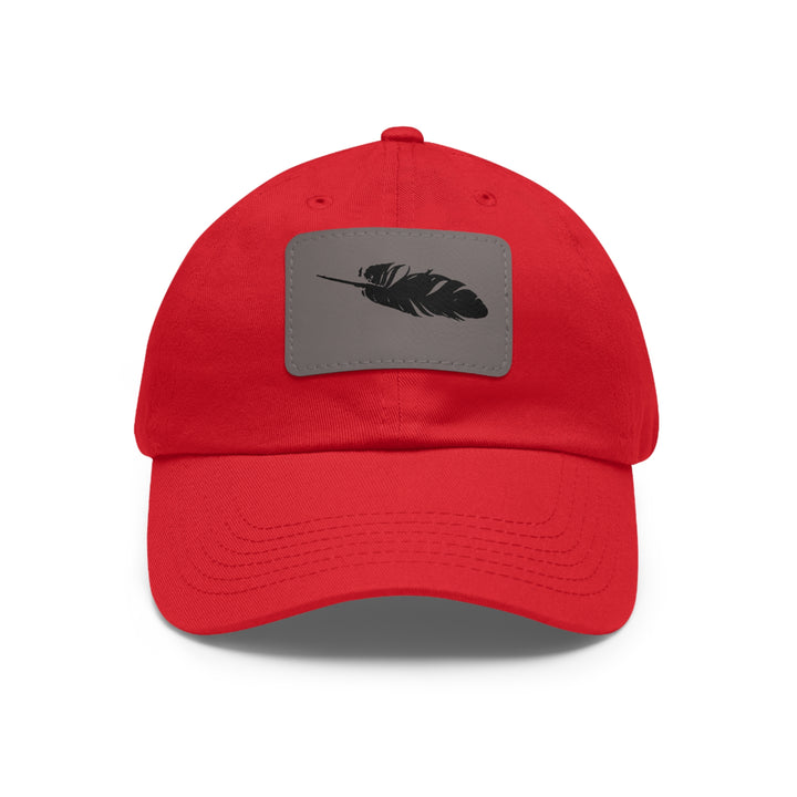 Dad Hat with Leather Patch (Rectangle)