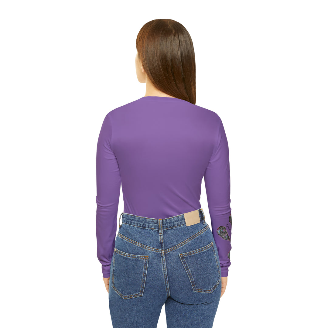 I wear my heart on my sleeve Women's Long Sleeve V-neck Shirt (AOP)