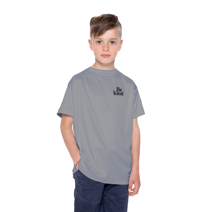 BE KIND-GREY-Kids Sports Jersey (AOP)