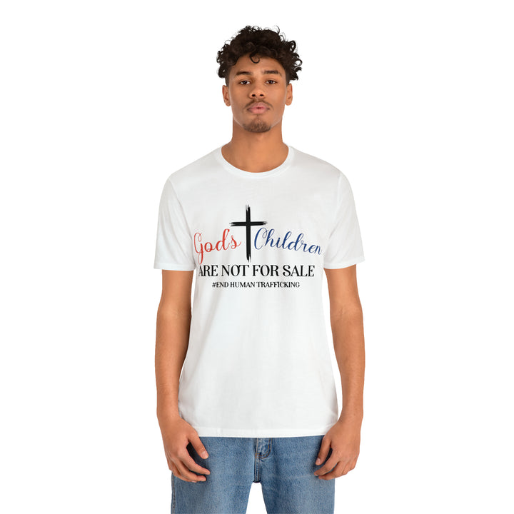 End Human trafficking-Unisex Jersey Short Sleeve Tee