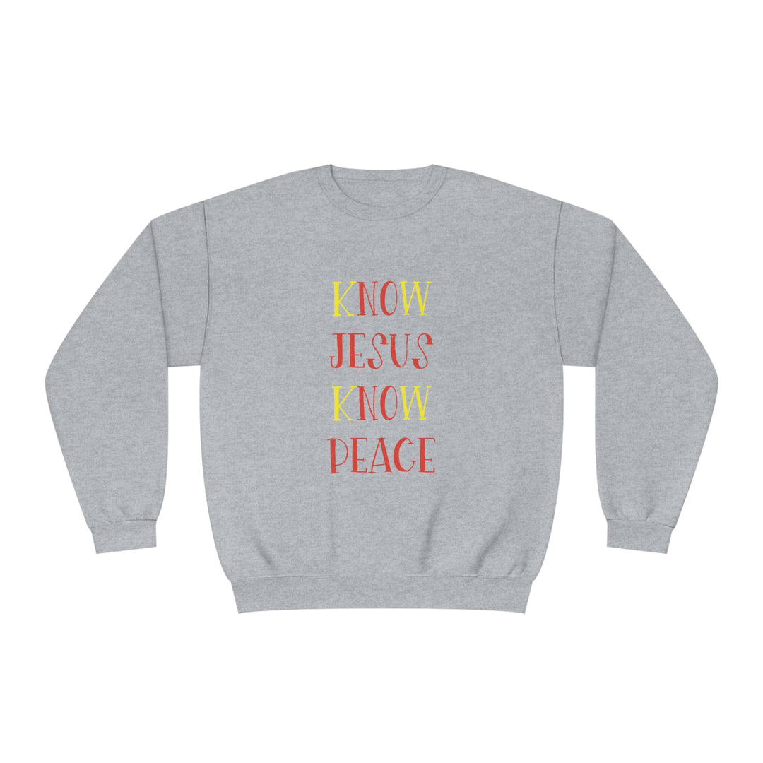 Know Jesus-Unisex NuBlend® Crewneck Sweatshirt