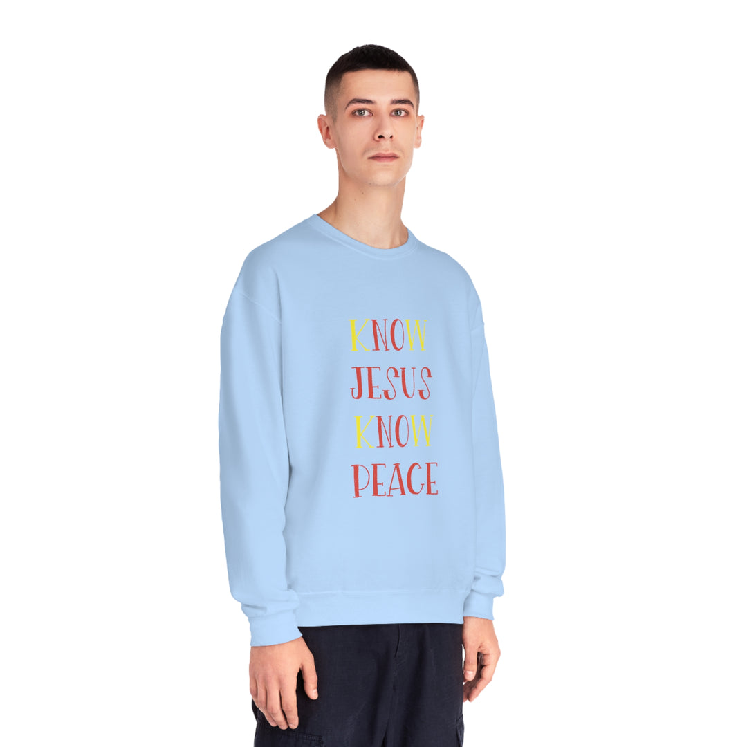 Know Jesus-Unisex NuBlend® Crewneck Sweatshirt