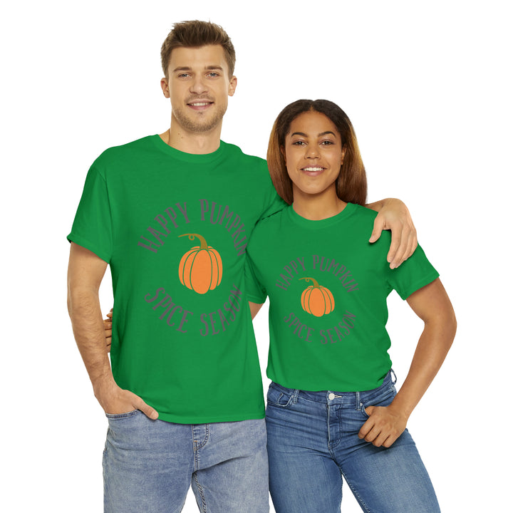 Happy Pumpkin=Unisex Heavy Cotton Tee
