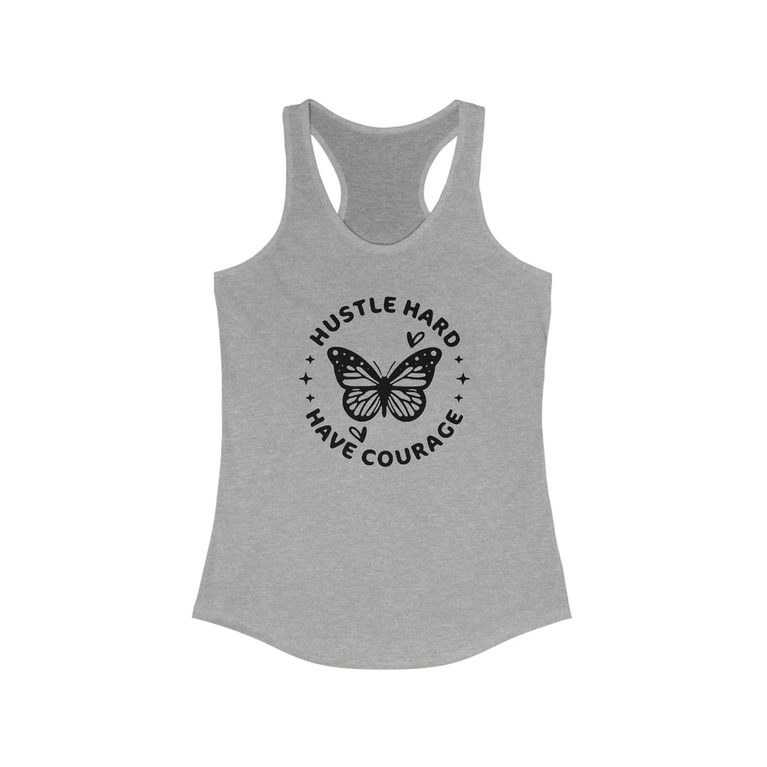 Hustle Hard-Women's Ideal Racerback Tank