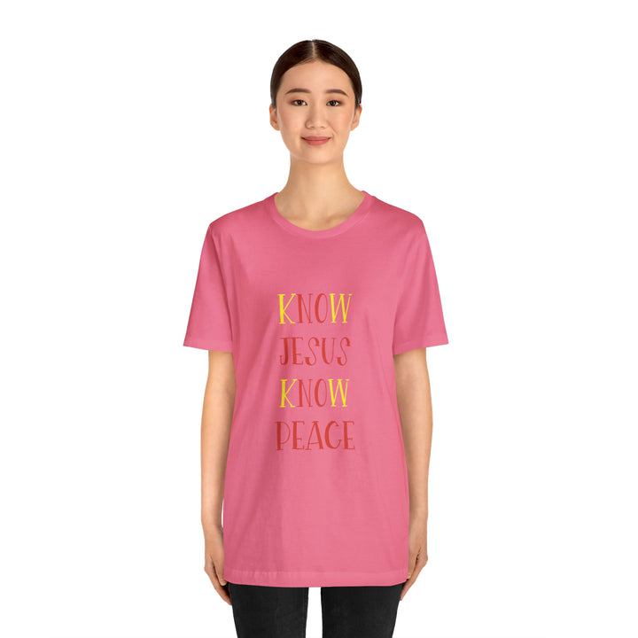Know Jesus-Unisex Jersey Short Sleeve Tee