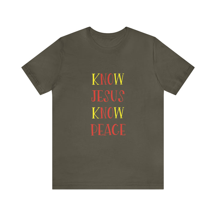 Know Jesus-Unisex Jersey Short Sleeve Tee