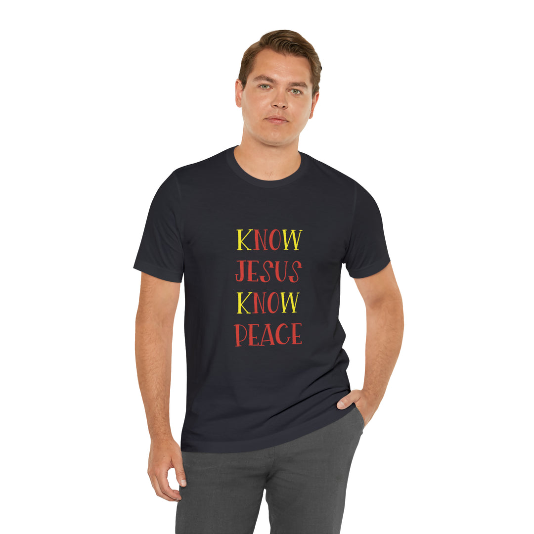 Know Jesus-Unisex Jersey Short Sleeve Tee