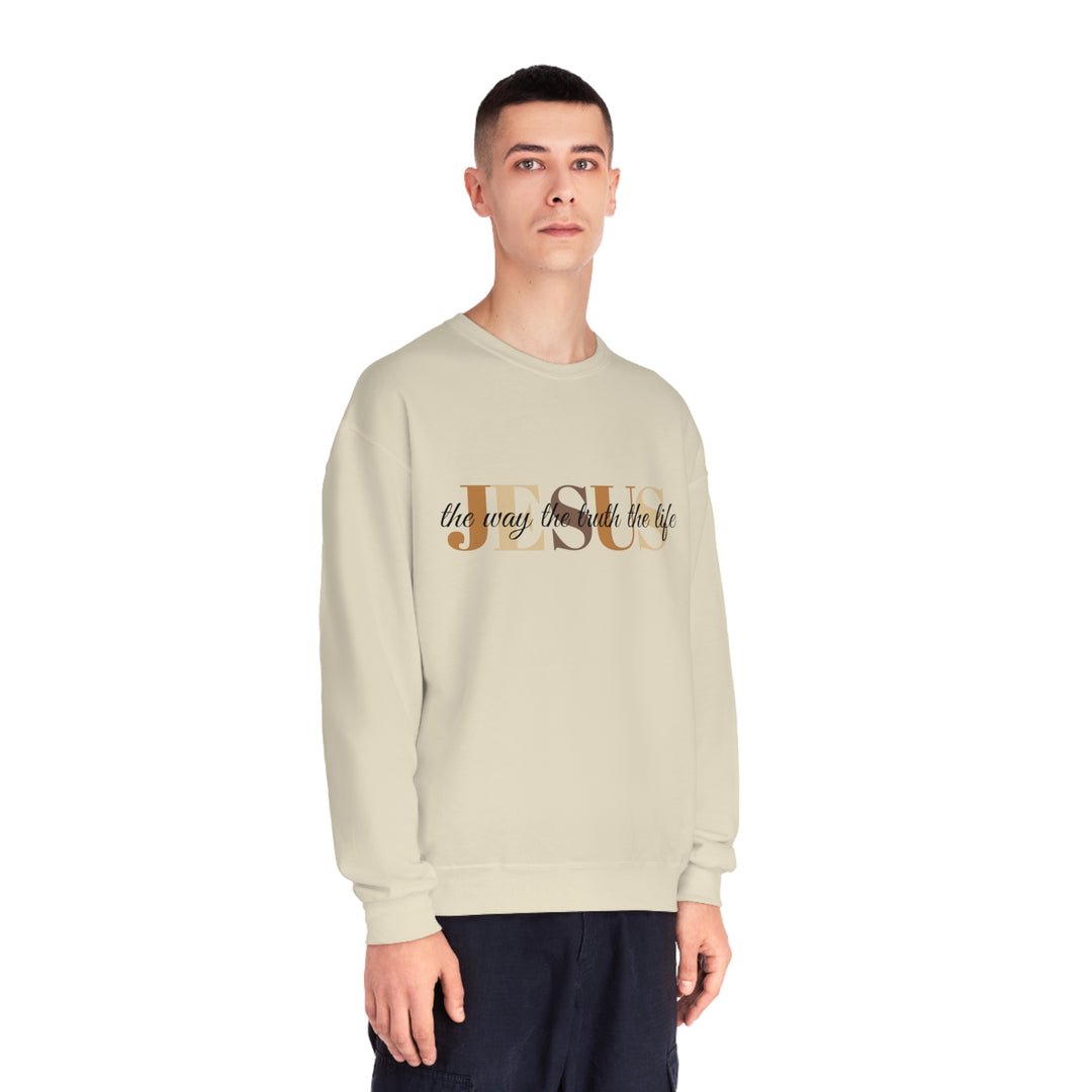 Jesus The Way The Truth The Life Unisex NuBlend® Crewneck Sweatshirt