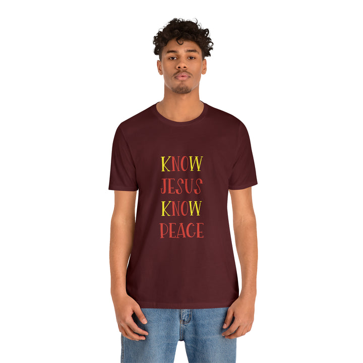 Know Jesus-Unisex Jersey Short Sleeve Tee