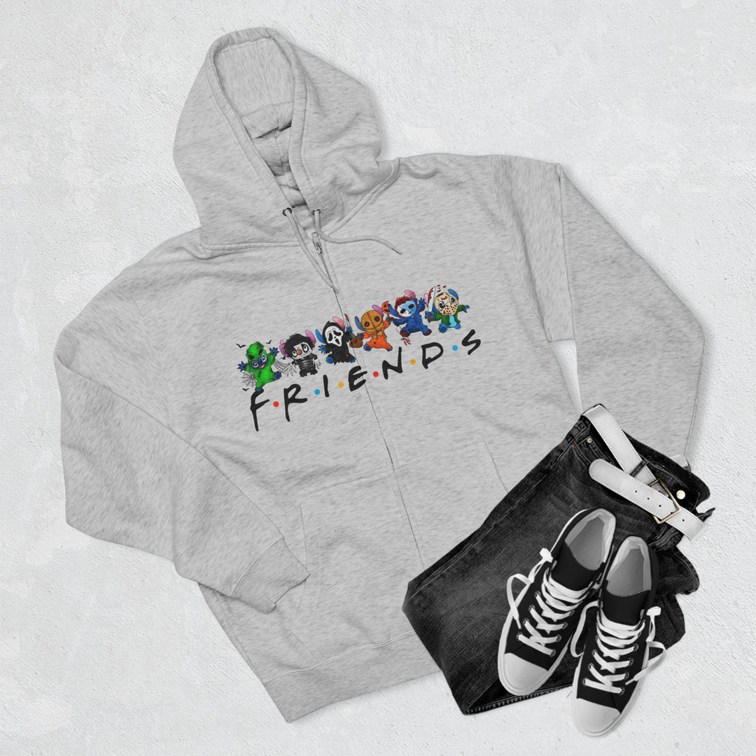 Friends-Unisex Premium Full Zip Hoodie