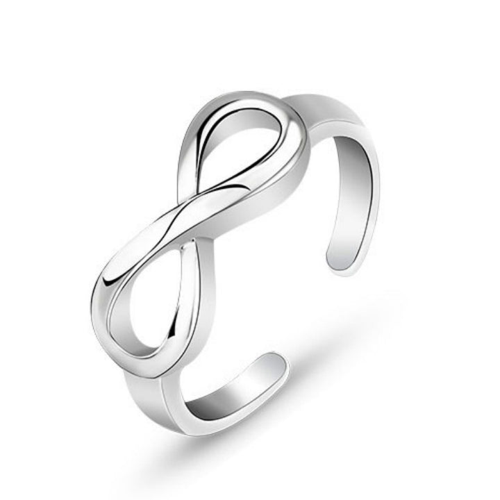 8-word Necklace Infinite Symbol Bracelet Hollow Ring Ornament Three-piece Set