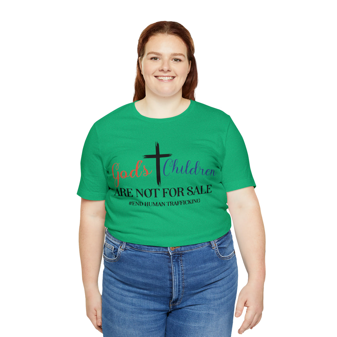 End Human trafficking-Unisex Jersey Short Sleeve Tee