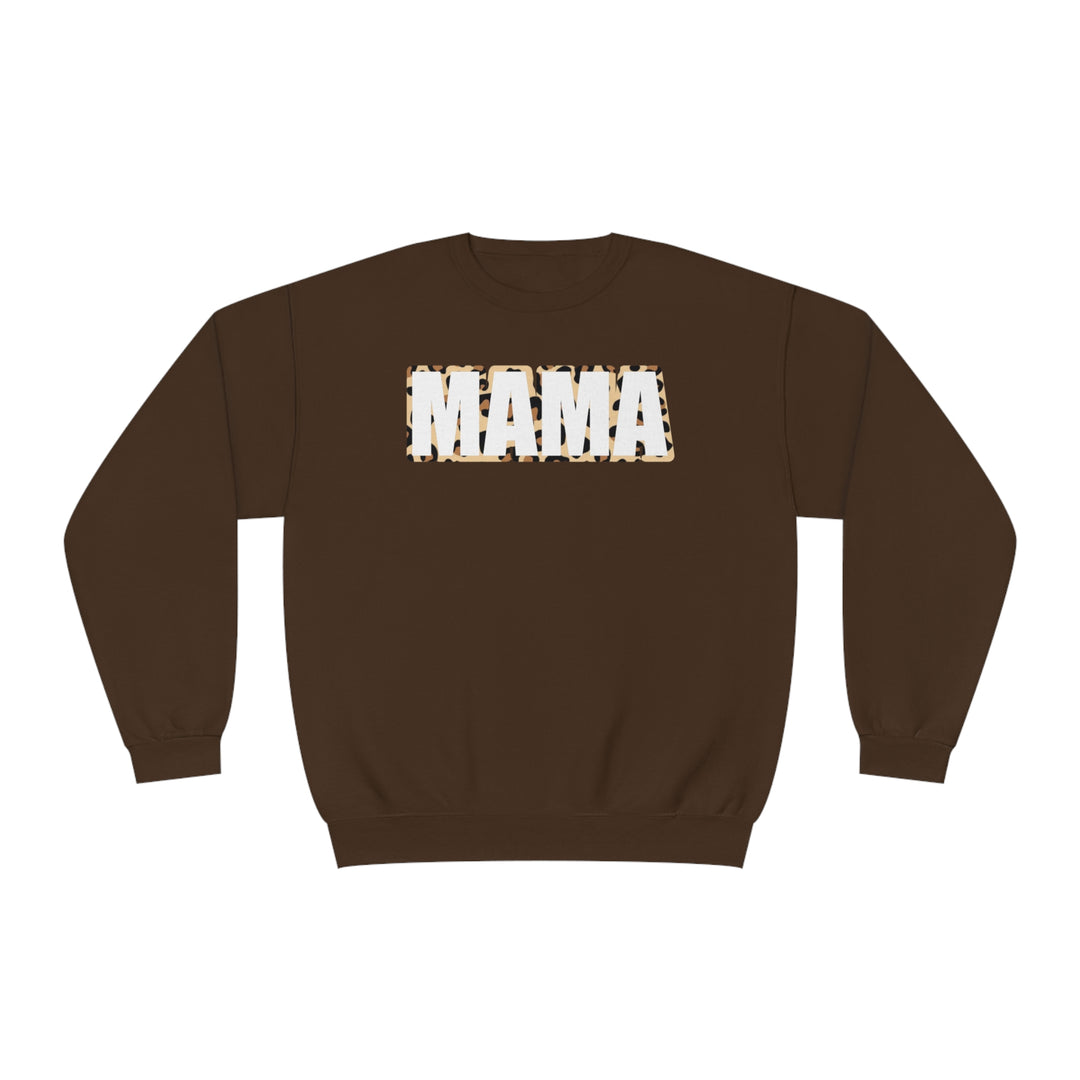 white leopard MAMA Unisex NuBlend® Crewneck Sweatshirt