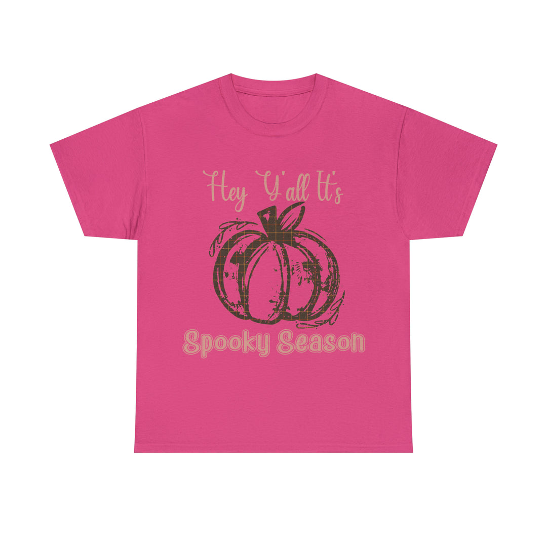 Hey Yall its spooky season-Unisex Heavy Cotton Tee