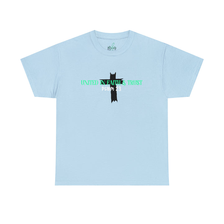 UNITED IN FAITH & TRUST-Unisex Heavy Cotton Tee