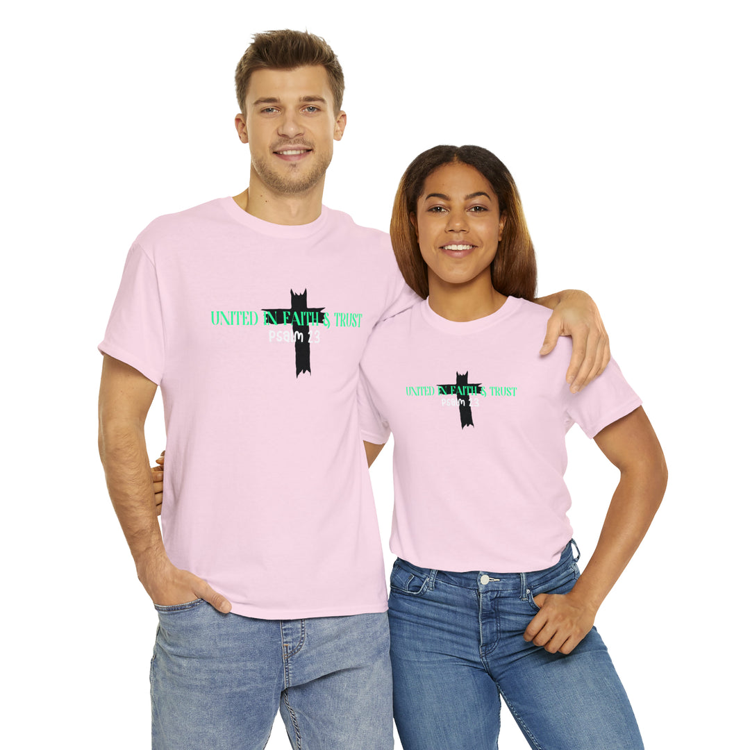 UNITED IN FAITH & TRUST-Unisex Heavy Cotton Tee