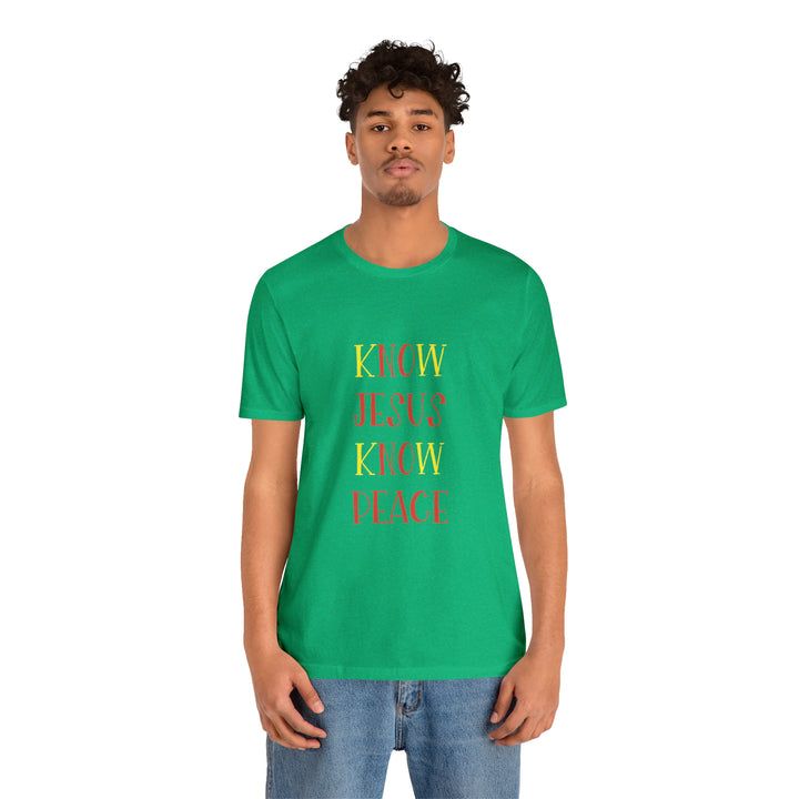 Know Jesus-Unisex Jersey Short Sleeve Tee