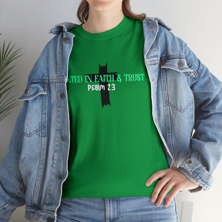 UNITED IN FAITH & TRUST-Unisex Heavy Cotton Tee