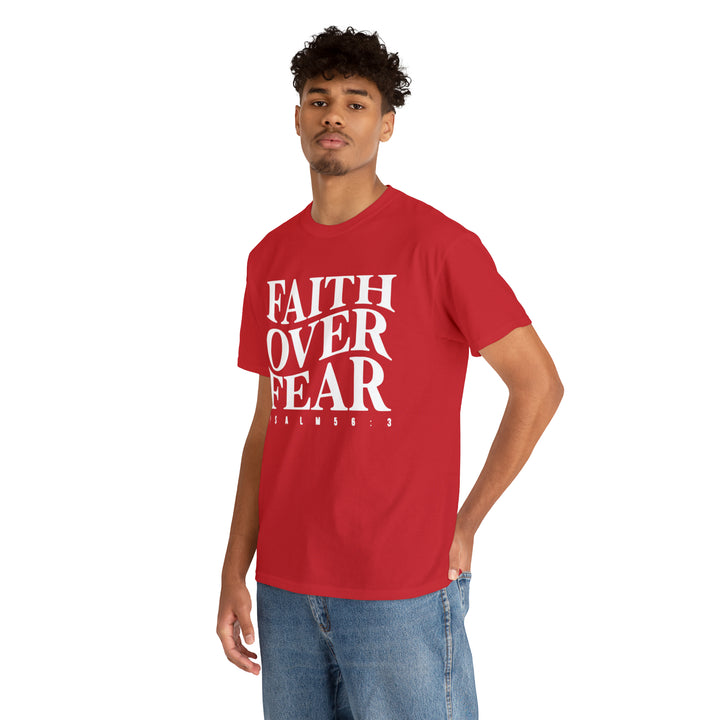Faith Over Fear-Unisex Heavy Cotton Tee