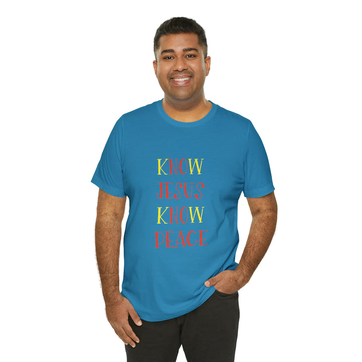 Know Jesus-Unisex Jersey Short Sleeve Tee