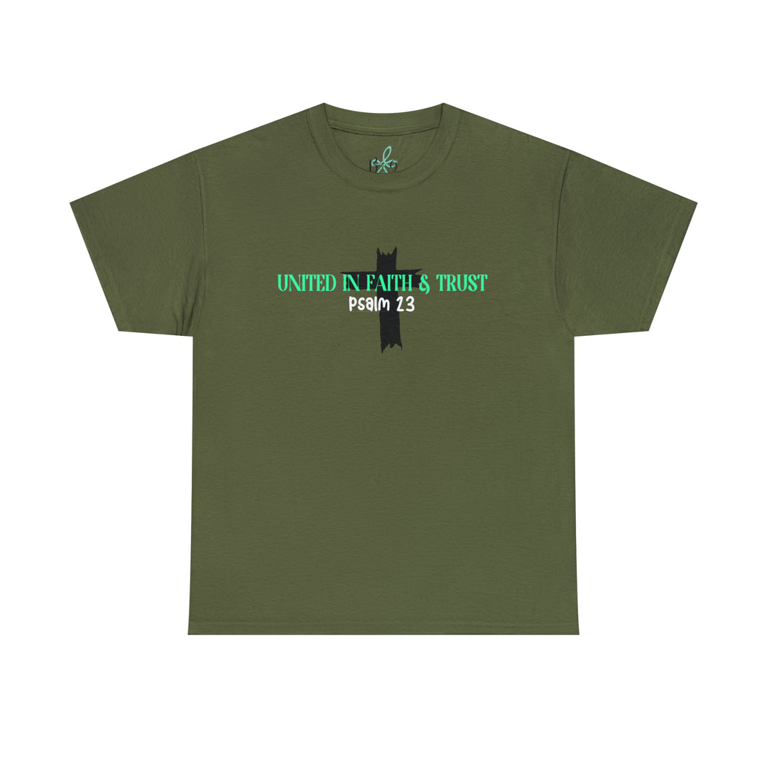 UNITED IN FAITH & TRUST-Unisex Heavy Cotton Tee