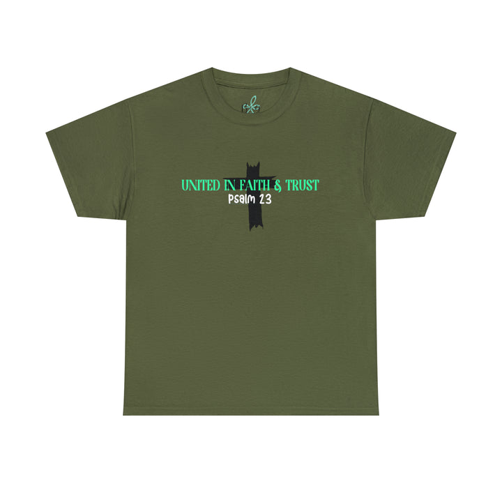 UNITED IN FAITH & TRUST-Unisex Heavy Cotton Tee