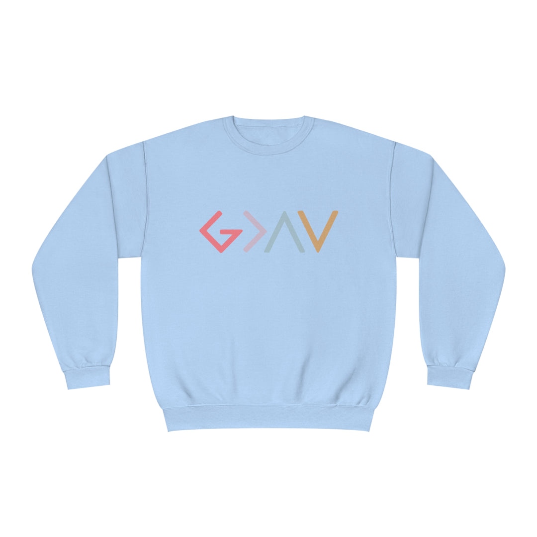 God is Greater Unisex NuBlend® Crewneck Sweatshirt