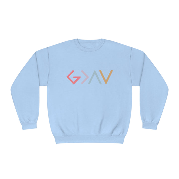 God is Greater Unisex NuBlend® Crewneck Sweatshirt